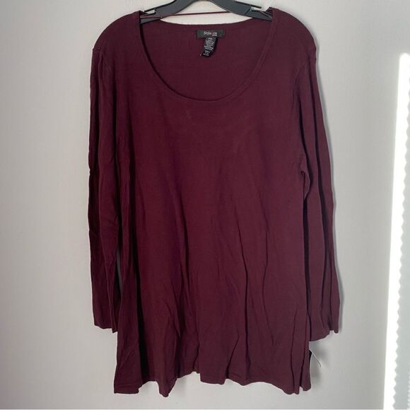 Style & Co. Women’s Long Sleeve Scoop Neck Tunic Sweater size PXL - Picture 1 of 3